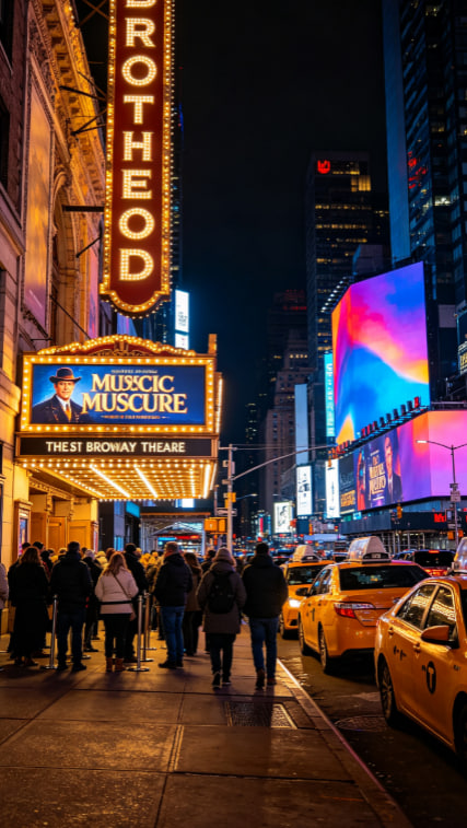 Times Square y luces de Nueva York